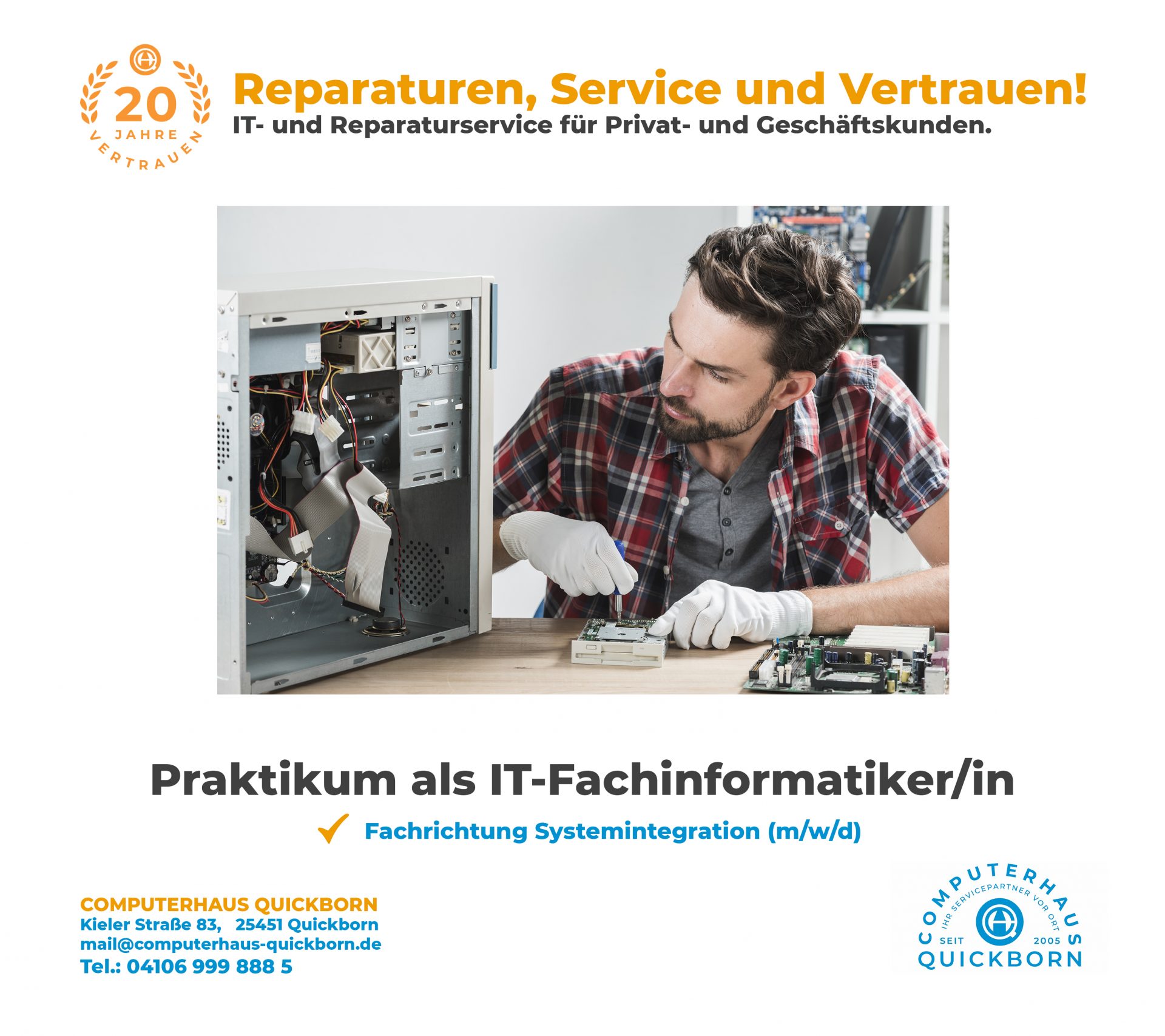 Kleinanzeigen - Praktikum als IT-Fachinformatiker