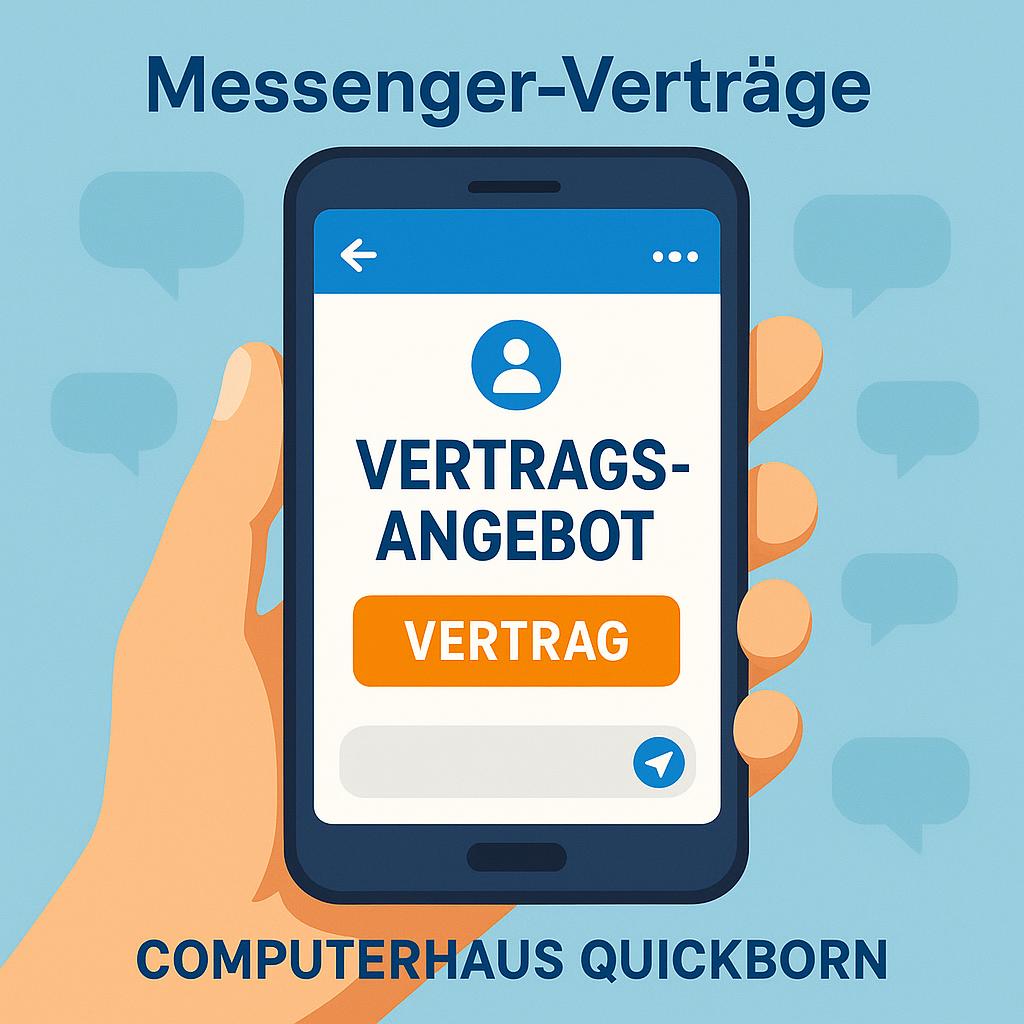 Verträge per Messenger: Warum ihre Gültigkeit nur vier Wochen beträgt