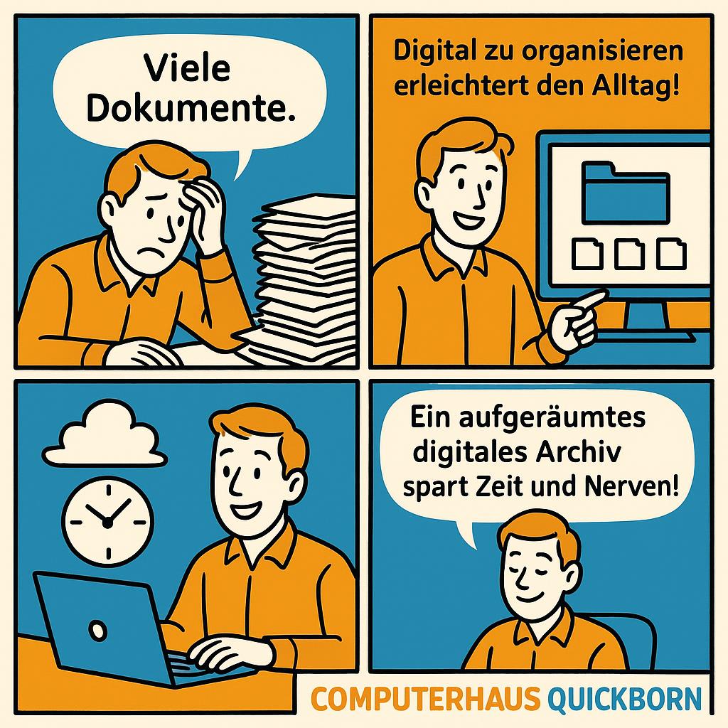 Tipp des Tages:So digitalisieren und archivieren Sie Ihre Dokumente effizient