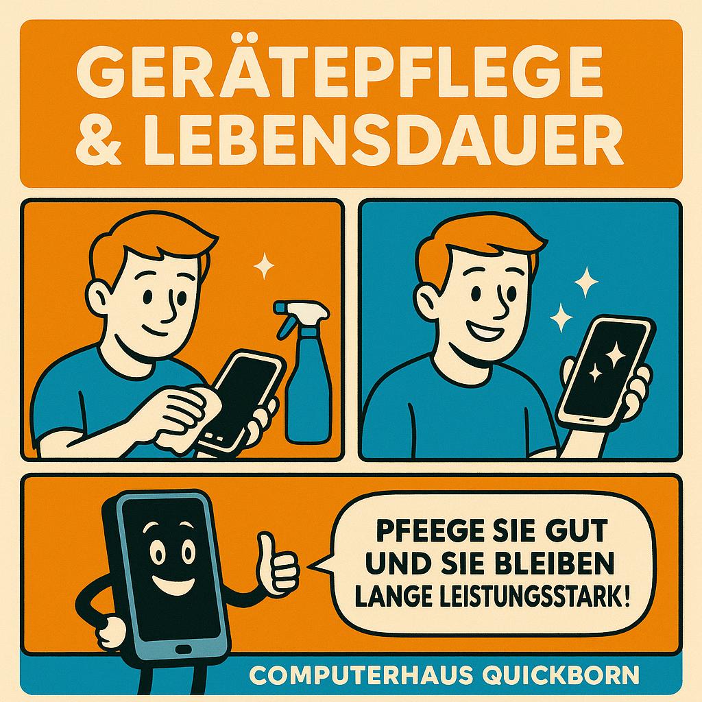 Tipp des Tages:Gerätepflege leicht gemacht: Tipps für eine längere Lebensdauer von Smartphone, Laptop & Co.