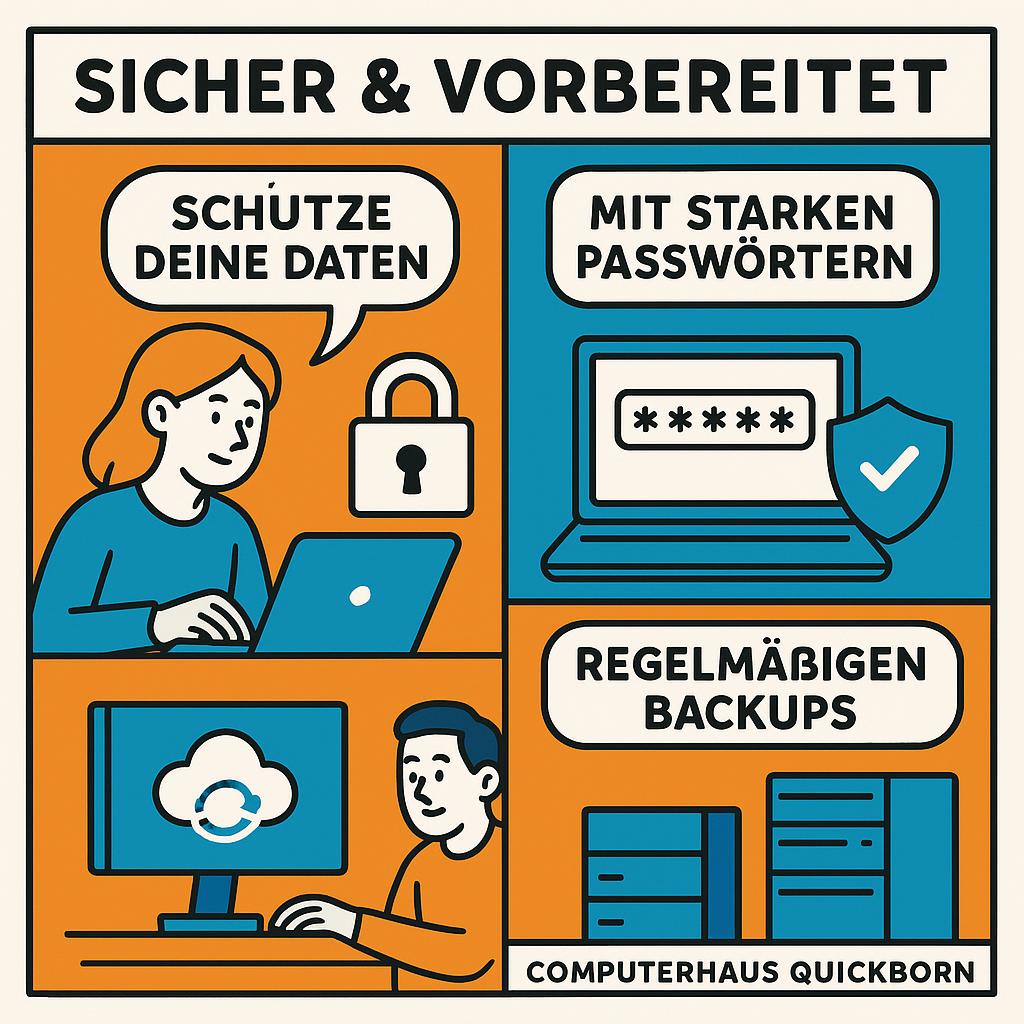 Tipp des Tages:Sicherheit am Sonntag: So schützt du deine Daten mit Backups und starken Passwörtern