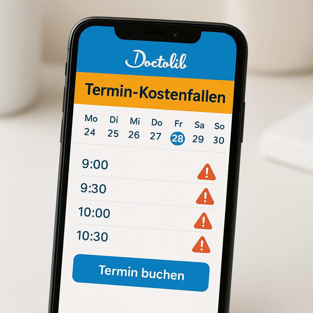 Kostenfalle Doctolib: Wie Sie versteckte Gebühren bei Arztterminen vermeiden