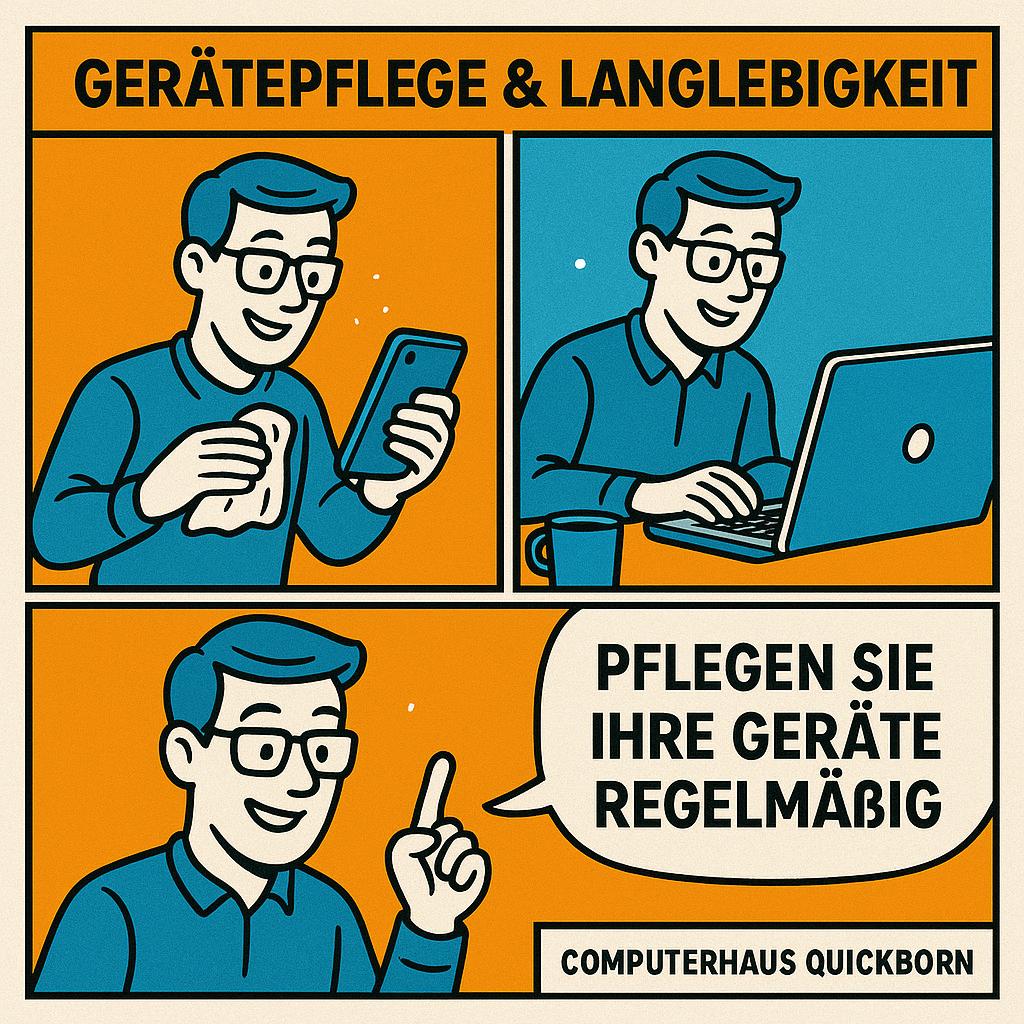 Tipp des Tages:Gerätepflege leicht gemacht: So verlängern Sie die Lebensdauer von Smartphone und Laptop